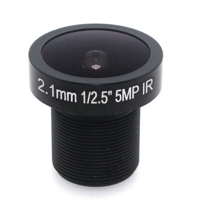 2.1mm 5.0 Megapixel Fisheye CCTV Camera Lens155D Compatible Wide Angle Panoramic CCTV Lens For HD IP Camera M12 Mount