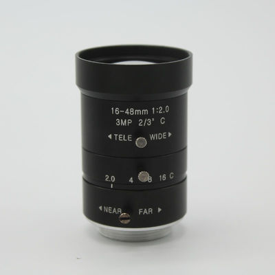HD 3.0Megapixel Manual F2.0 Iris 16-48mm Varifocal IR CCTV Lens C M For Bank Supermarket Road monitoring