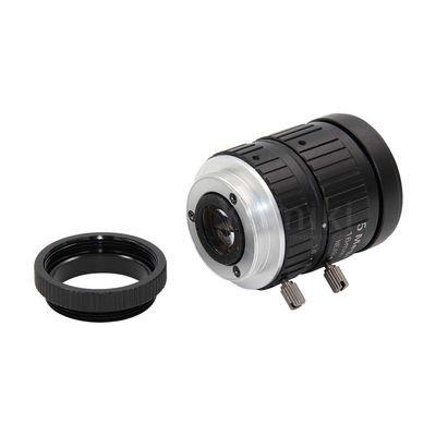 HD 5MP CCTV Camera Lens 16mm F1.6 Aperture 2/3" Image Format Mount C Industrial Security Road monitoring