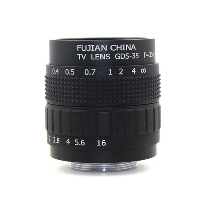 Professional 35mm f/1.7 CCTV Lens C Mount CCTV Lens features alloy casing with quality lens