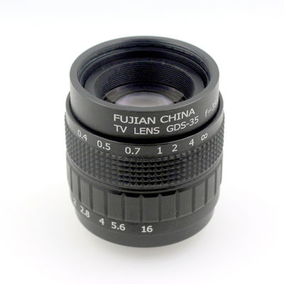 Professional 35mm f/1.7 CCTV Lens C Mount CCTV Lens features alloy casing with quality lens