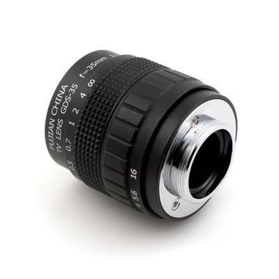 Professional 35mm f/1.7 CCTV Lens C Mount CCTV Lens features alloy casing with quality lens
