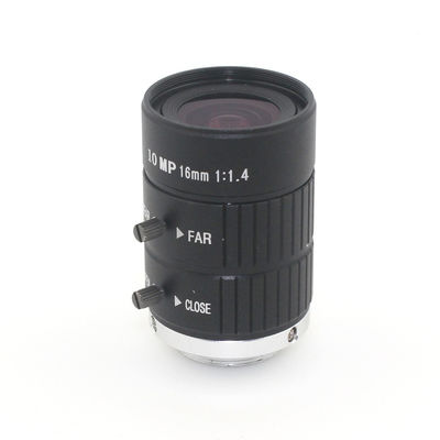 HD 10MP CCTV Camera Lens 16mm F1.4 Aperture Mount C for CCTV Camera or Industrial Microscope road monitoring