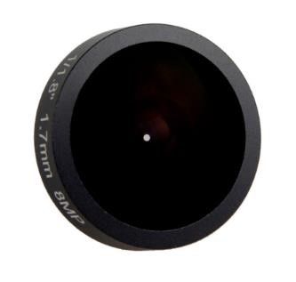 1/1.8″ Φ4.82mm 1.7mm F2.0 8mp 185 degree M12x0.5 fisheye lens with IR correction