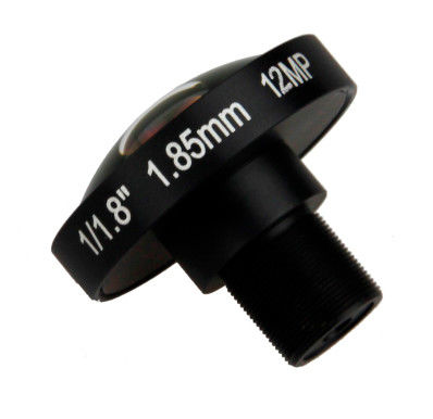 4K Lens 12Megapixel Fisheye 1/1.7 Inch 185 Degree M12 Mount Lens 1.85mm For IMX226 Sensor Ultra 4K Camera