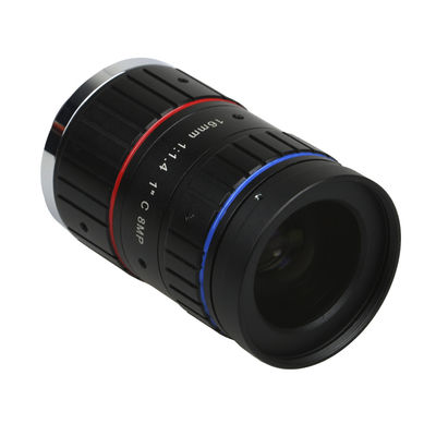 16mm F1.4 Manual Focus Industrial Machine Vision Lens for 1 Inch UHD Cameras