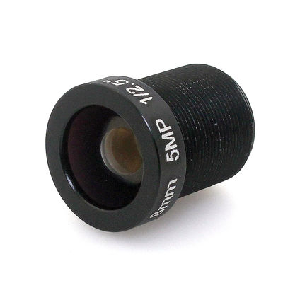 1/2.5" HD 5mp 8mm 52 Degrees Angle IR Board CCTV Lens M12*0.5 for Security IP Camera