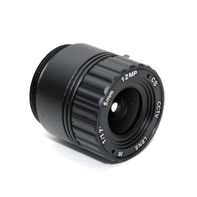 5mm 1/1.7" 4K CCTV Lens IR Correction F2.0 CS Mount Megapixels 12MP 87 degrees For UHD Security Camera