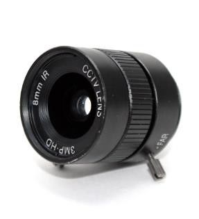 Industrial CCTV Box Camera Lens 8mm 1/2" 3 Megapixel Manual Fixed CS Mount