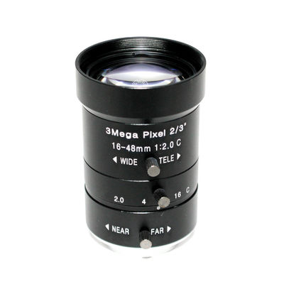 HD 3.0Megapixel Manual F2.0 Iris 16-48mm Varifocal IR CCTV Lens C M For Bank Supermarket Road monitoring