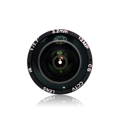 12Megapixel 4K 3.2mm Lens Fixed CS Lens 12MP 3.2mm 160 Degree 1/1.7 inch For 4K IP CCTV Box camera