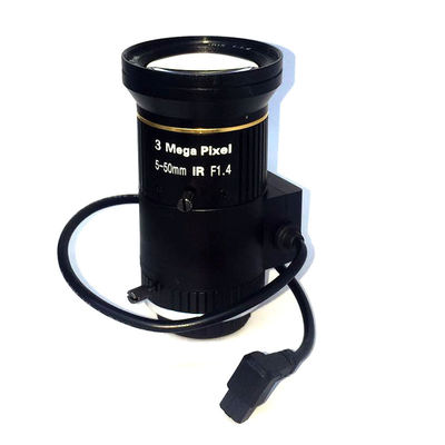 3MP 5-50mm lens F1.4 1/3" Varifocal camera lens for cctv security surveillance system Smart security camera