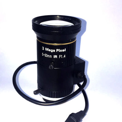 3MP 5-50mm lens F1.4 1/3" Varifocal camera lens for cctv security surveillance system Smart security camera