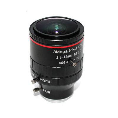 High Resolution Varifocal CCTV Lens 2.8-12mm 3.0MP 1/2" 1/1.6 C Mount HD IP Camera Applied