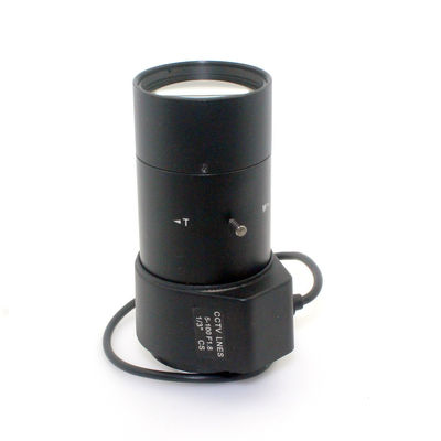 1/3" Varifocal Cctv Ir Lens 5-100mm Focal Length CS F1.8 Aperture CS Mount
