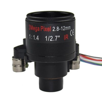 Varifocal  Stepping Motorized Zoom Lens 2.8-12mm  Multi Coating Surface Vandal Proof