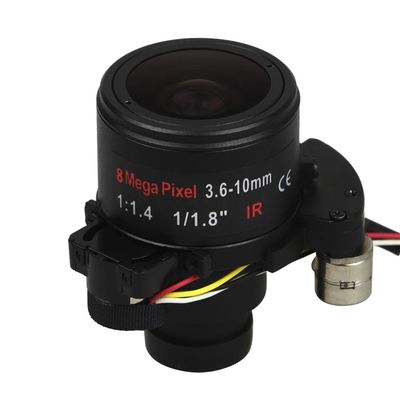 High Resolution Motorized Zoom Lens 8.0 Megapixel  3.6-10 MM  F1.5 1/1.8"