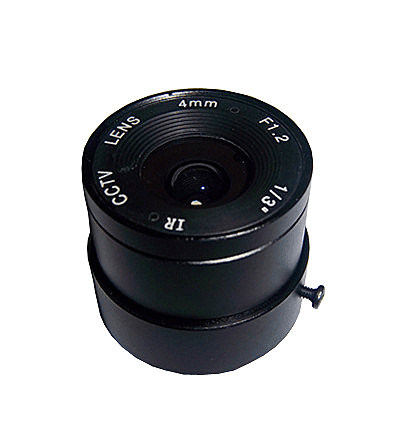 4mm CS mount 1/3" F1.2 aparture LENs for CCTV camera for CCD image sensor