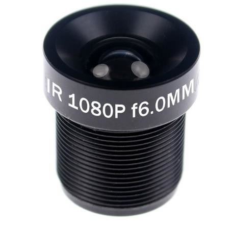 6mm F1.8 Aperture M12x0.5 Mount Conference Code Read AI 4K Lens For Wide FOV Surveillance