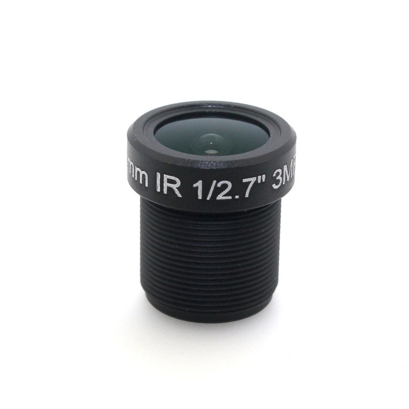 3MP 1/2.7" 2.8mm 120° Wide Angle View Fisheye CCTV IR Fixed Board Lens M12 MTV Mount Holder Support for Analog IP Camera