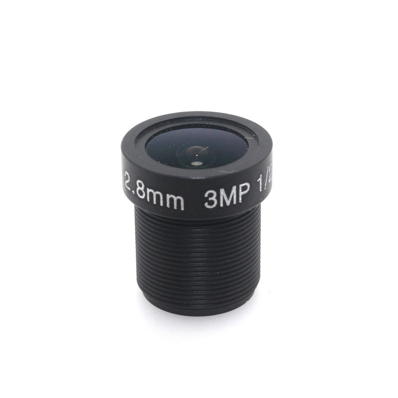 Clear 115° 3MP Scanning Projection Surveillance Lens 2.8mm Wide Angle Optics for Security Cameras