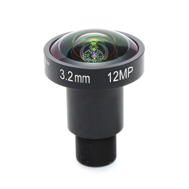 4K Lens 12Megapixel Fixed M12 Lens 3.2mm 160 Degree 1/1.7 inch For IMX226 4K IP CCTV camera or 4K Action Camera