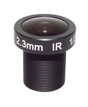 3.0 Megapixel Fixed M12 Lens 2.3mm 172 Degree 1/3 inch For CCTV camera