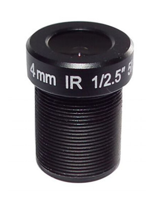 1/2.5" 4mm F2.0 M12 Mount CCTV IR Board Lens MTV 27 Degrees for 1080P 2MP 3MP 4MP 5 Megapixel Analog IP Camera