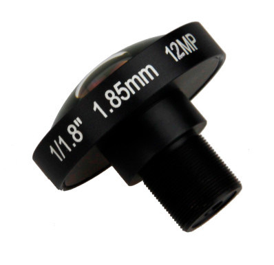 4K Lens 12Megapixel Fisheye 1/1.7 Inch 185 Degree M12 Mount Lens 1.85mm For IMX226 Sensor Ultra 4K Camera
