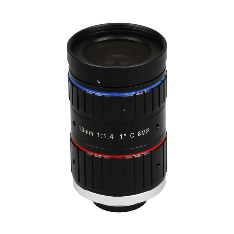 8.0Megapixels 4K 8MP 16mm F1.4 C Mount Professional 1" CCTV Lens Industrial Machine Vision Lens for C Mount UHD Camera