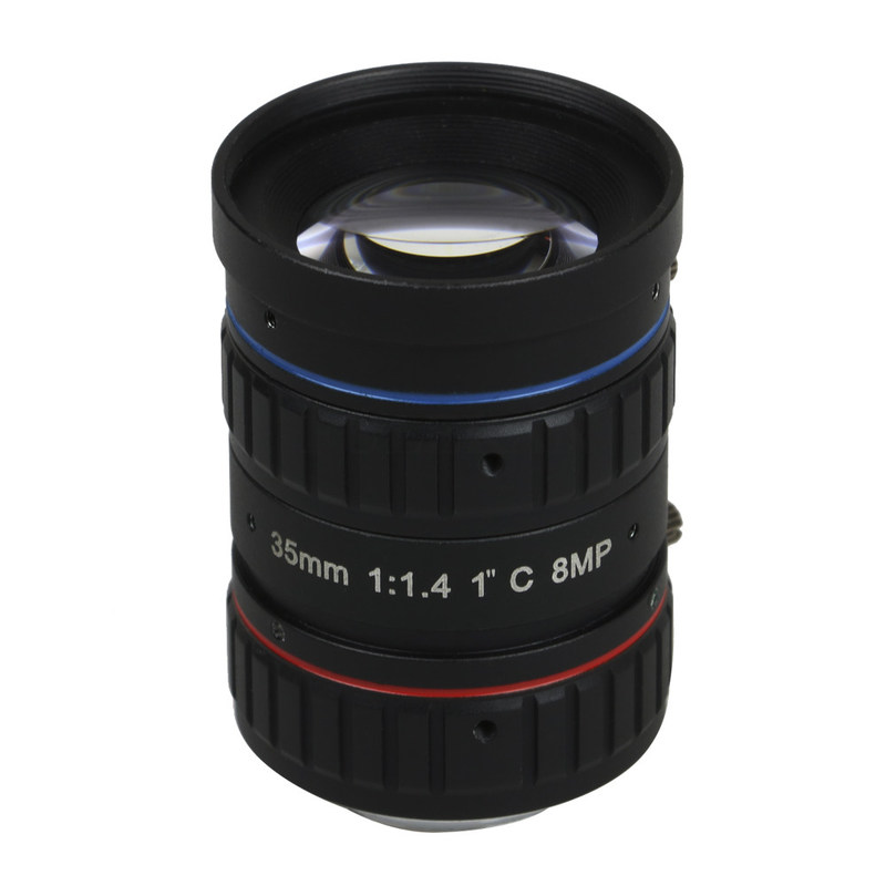 35mm C Mount Lens 4K 8MP F1.2 Professional 1" CCTV Lens Industrial Machine Vision Lens for C Mount UHD Camera