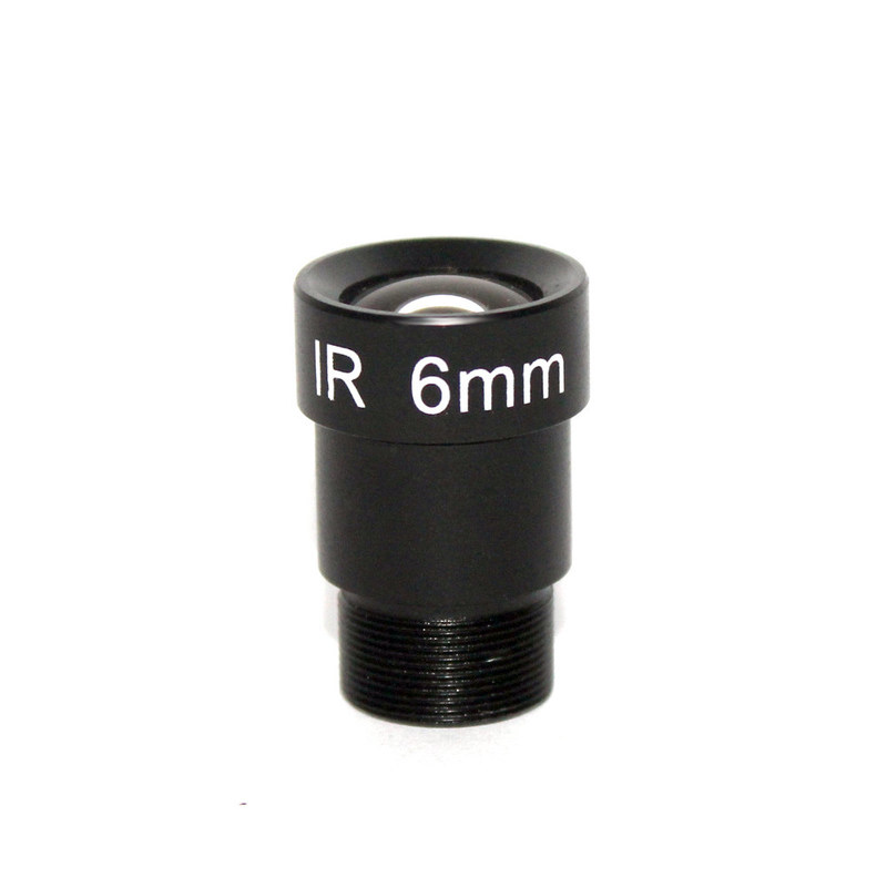 F2.0 Mono Focal Surveillance Camera Lenses  6mm 53 Degrees M12 1/3" And 1/4"