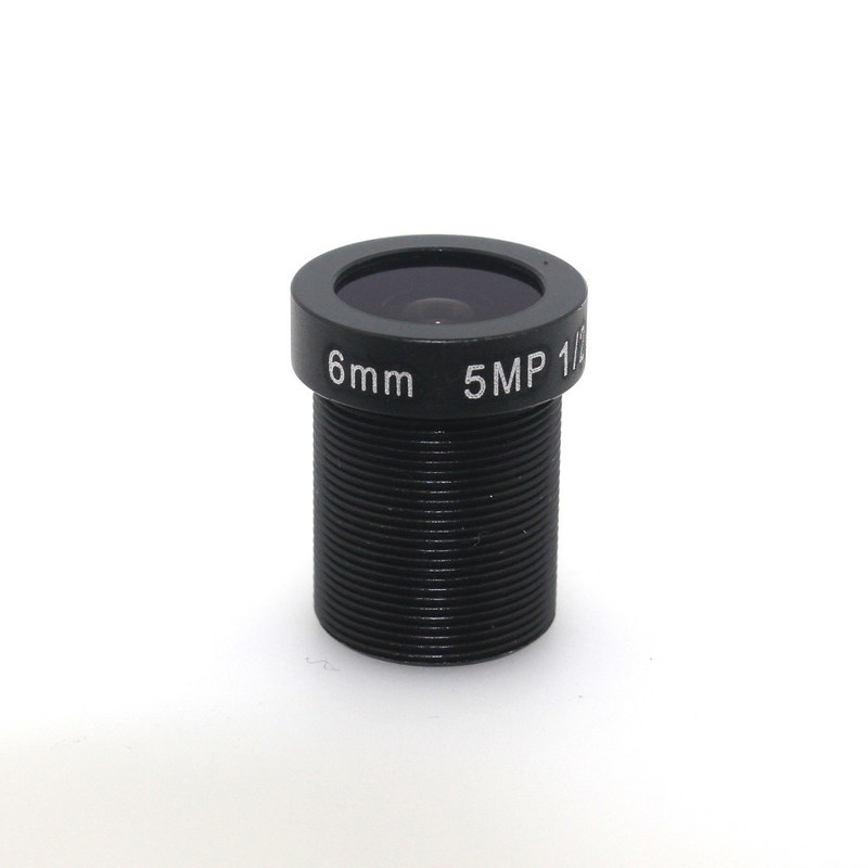 6mm Fixed Iris M12 5.0MP AI 4K Lens for Wide Angle Security Camera Systems