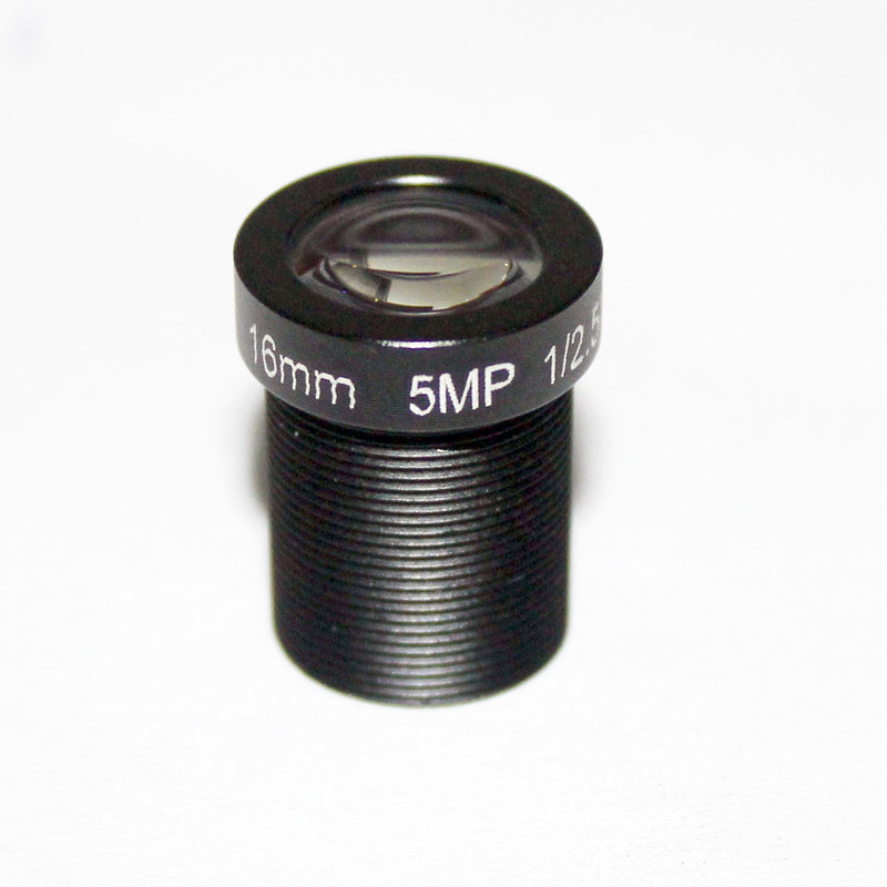 16mm Lens cctv Lens M12 5Megapixel for HD Security IP Camera F2.0 1/2.5" 20Degree Angular View
