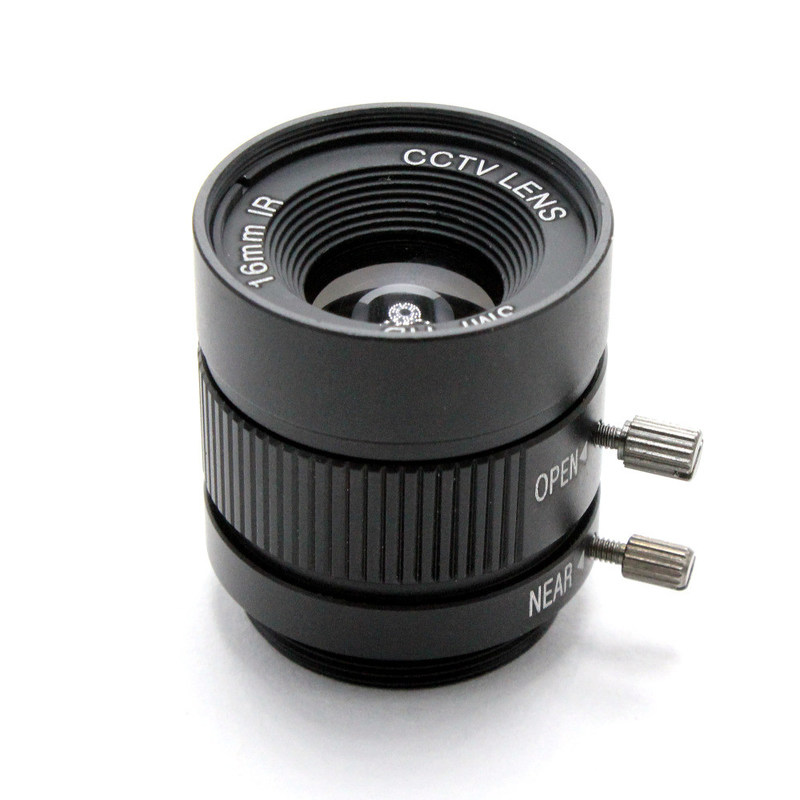 3MP HD 16mm lens Manual 1/2 Iris C Mount Industrial lens CCTV Camera Lens for HD Camera ip camera