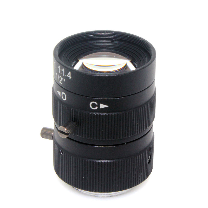 6mm lens 1/2" 3 Megapixel Lens Manual Fixed Lens C Mount Industrial lens For cctv camera box