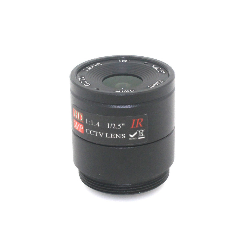 6mm 3MP CS Mount HD CCTV Camera lens for Day/night CCD Security CCTV camera
