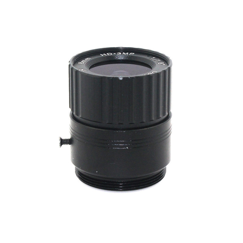 1/1.8 Sensor CS Mount CCTV Lens 8mm 43 Degree For HD IP AHD HDCVI SDI Cameras