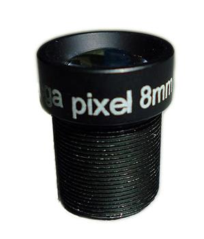 3.0MP 8mm 53° Degree CCTV Lens, M12 F2.0 1/2